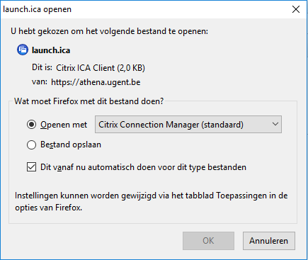 Citrix Connection Center