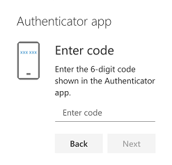 Enter MFA code