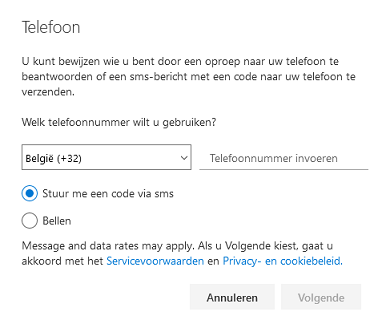 Add phone number for SMS